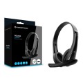 Auricular Conceptronic POLONA06B3T/ Jack 3.5 / 1.8m / Negro / Microfono giratorio