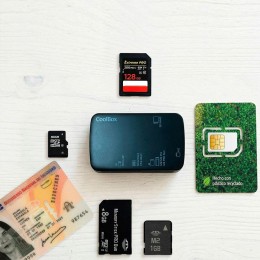 Lector de tarjetas externo Usb + Lector Dnie 4.0 Coolbox + Adaptador Type-C / CRE4