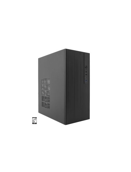 ÷ Caja micro atx coolbox m460 gpu max 250mm 1x3.5/2.5 1x2.5/2.5 usb-c 3.2 sin f.a color negro