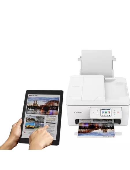 ÷ Canon multifuncion inkjet pixma ts7750i ppp white 2ct lcd 100+20h adf duplex