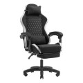 ÷ Silla gamer mars gaming mgcxfgrbl negra y blanca reclinable reposabrazo ajustable reposapies cojines