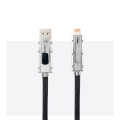 Cable datos USB - Type-C - Iphone / 2m / 27W / Negro / Indicador Led / Nanocable 10.01.2602