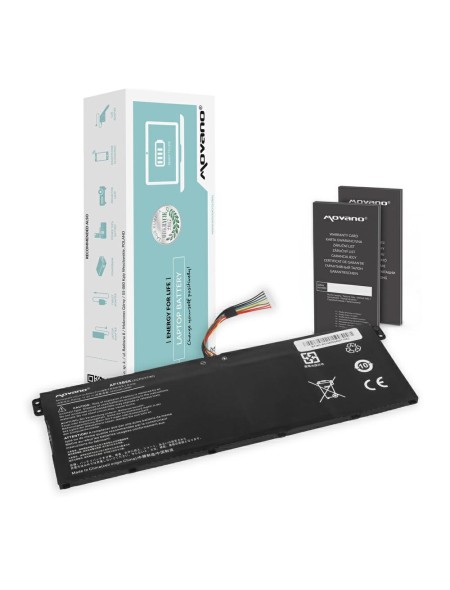 Batería compatible para portátil ACER AP19B8K 11.4V 3400 mAh Movano