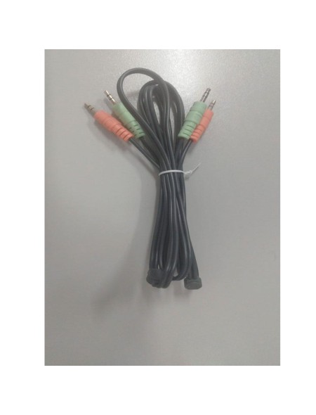 Cable audio 2x Jack 3.5 macho a 2x Jack 3.5 macho / 1.2m / Bulk