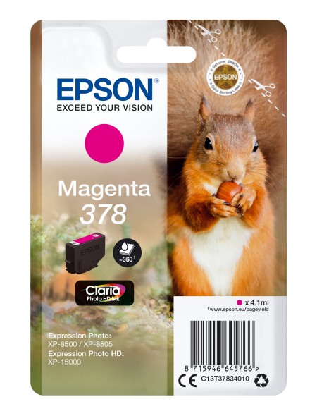 ÷ Tinta original epson t3783 magenta c13t37824010 4.1ml
