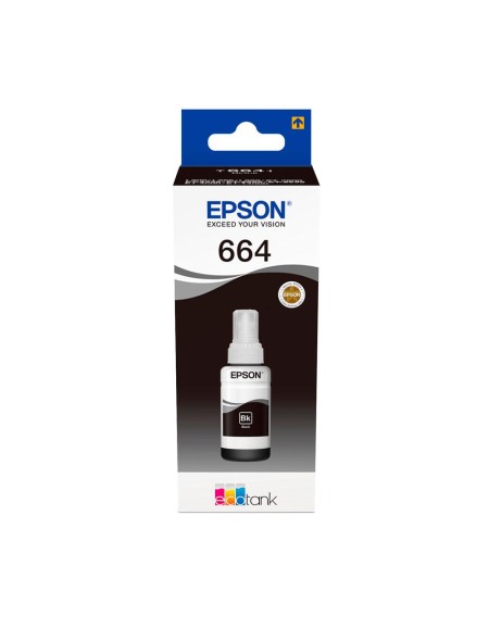 Tinta Original Epson Bote Ecotank T6641 / Negro / Et-2500 / Et-2600 / Et-4500