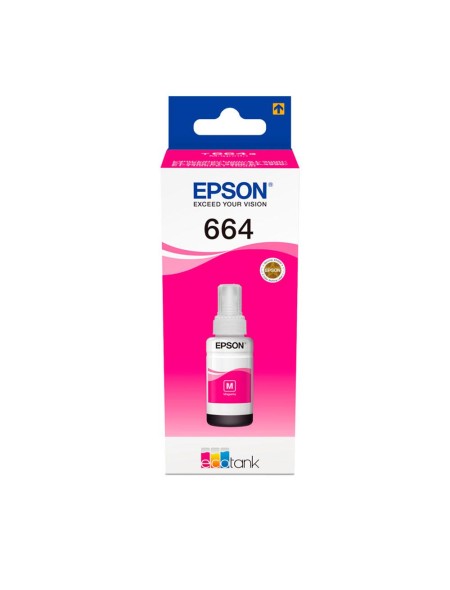 Tinta Original Epson Bote Ecotank T6643 / Magenta / Et-2500 / Et-2600 / Et-4500