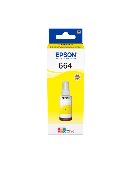 Tinta Original Epson Bote Ecotank T6644 / Amarillo / Et-2500 / Et-2600 / Et-4500
