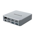 Docking Type-C 15 en 1 Conceptronic 100W PD / 2x Hdmi 4K / 2x Usb 3.2 / 2x Type-C / MicroSD / Jack 3.5mm / LAN Gigabit / DONN25G