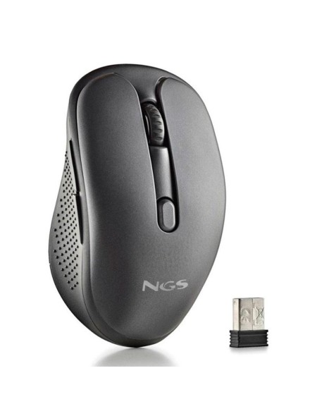 Ratón Inalámbrico NGS Evo Spook / Negro / 1600dpi / RF Wireless + Bluetooth / 2.4ghz nano receptor usb / EVOSPOOK