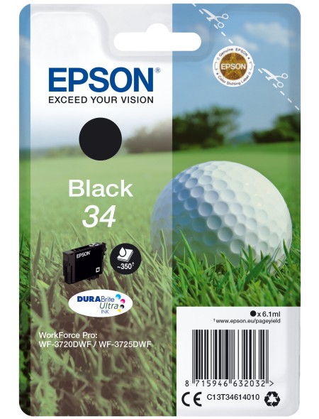 ÷ Tinta original epson t3461 negro c13t34614010 6.1ml