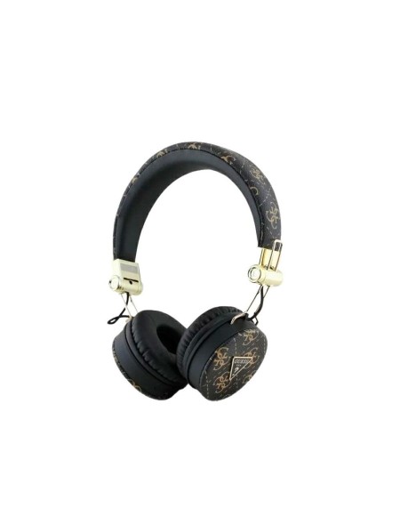 Auricular diadema inalámbrico Guess 4G Triangle / Cancelación de ruido / Bt 5.3 / 300 mAh / Negro / GUBH70E4PTMK
