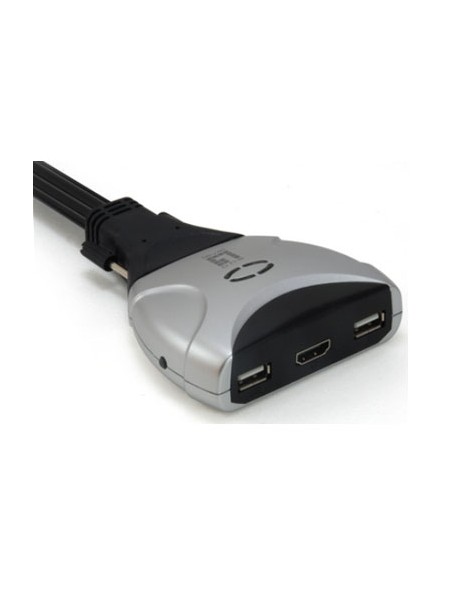 ÷ Conmutador automatico level one v/t/m 1a2 cpus hdmi usb con audio cables incluidos