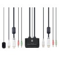 ÷ Conmutador automatico level one v/t/m 1a2 cpus hdmi usb con audio cables incluidos