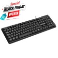 ÷ Teclado tacens anima ak0 usb color negro