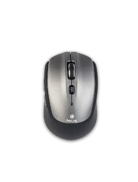 ÷ Mouse ngs wireless y bluetooth frizz 1000/1600 dpi con 5 botones color plata/negro