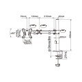 ÷ Soporte de mesa equip 650151 para 1 pantalla 13