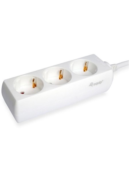 ÷ Regleta alimentacion equip con 3 tomas cable de red de 1.5 metros