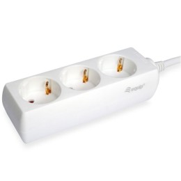 ÷ Regleta alimentacion equip con 3 tomas cable de red de 1.5 metros