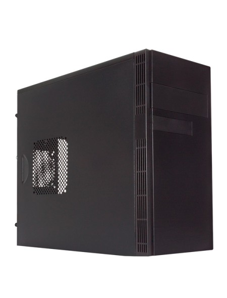 ÷ Caja micro atx unykach grey rain evo color negro frontal cepillado con regillas laterales usb 2.0 y