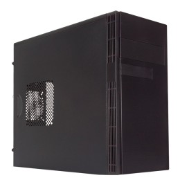 ÷ Caja micro atx unykach grey rain evo color negro frontal cepillado con regillas laterales usb 2.0 y