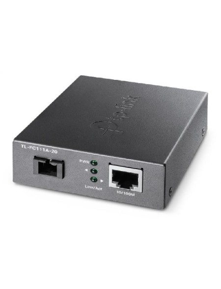 ÷ Convertidor de fibra tp-link fc111a-20 single-mode sc wdm bidireccional de 1p rj45 10/100 a 1p sc po