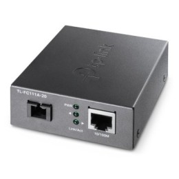 ÷ Convertidor de fibra tp-link fc111a-20 single-mode sc wdm bidireccional de 1p rj45 10/100 a 1p sc po