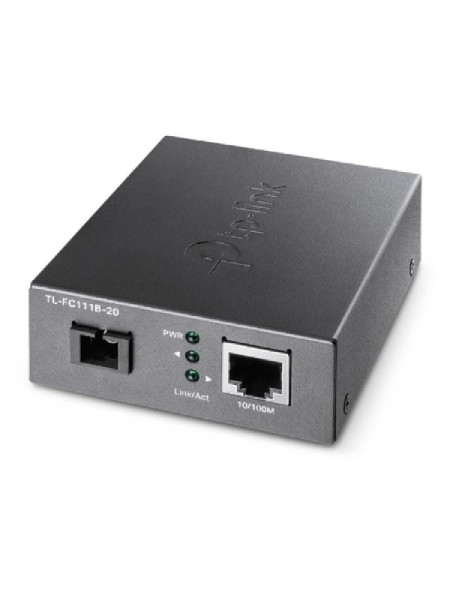 ÷ Convertidor de fibra tp-link fc111b-20 single-mode sc wdm bidireccional de 1p rj45 10/100 a 1p sc po