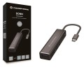 ÷ Hub 3.1 usb-c conceptronic donn08 3 puertos usb 3.0 y lector tarjetas sd / microsd