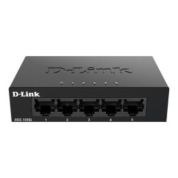 ÷ Switch no gestionable d-link dgs-105gl 5p giga carcasa metalica sobremesa no rack