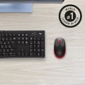 ÷ Mouse logitech wireless m190 color rojo p/n:910-005908