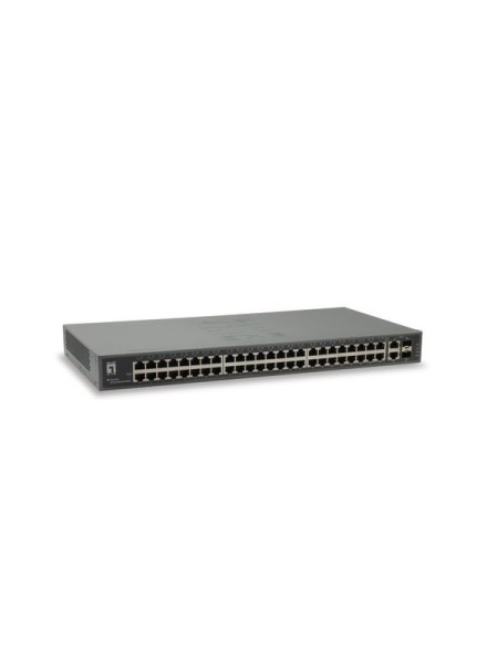 ÷ Switch level one 50-port fast ethernet switch, 2 x gigabit sfp/rj45 combo