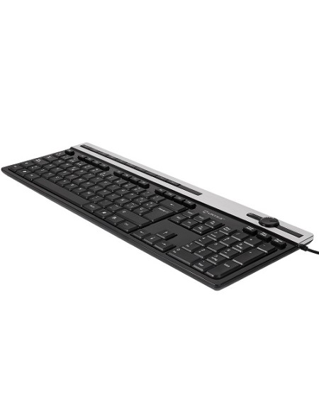 ÷ Teclado unykach multimedia a2930 usb dise?o slim con 105 teclas + 12 multimedia color negro