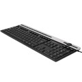 ÷ Teclado unykach multimedia a2930 usb dise?o slim con 105 teclas + 12 multimedia color negro