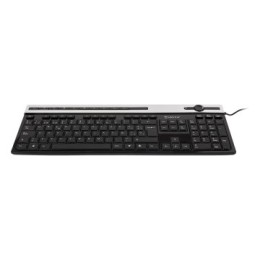 ÷ Teclado unykach multimedia a2930 usb dise?o slim con 105 teclas + 12 multimedia color negro