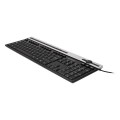÷ Teclado unykach multimedia a2930 usb dise?o slim con 105 teclas + 12 multimedia color negro