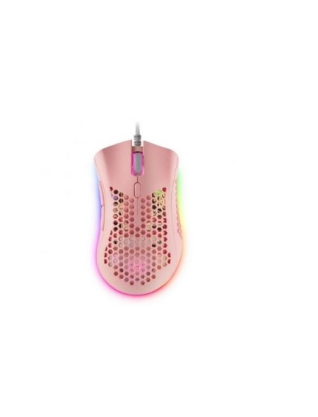 ÷ Mouse mars gaming rgb mmex dise?o hive pink 32kdpi pixart 3389pro switch superficie perforada ilumin