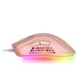÷ Mouse mars gaming rgb mmex dise?o hive pink 32kdpi pixart 3389pro switch superficie perforada ilumin