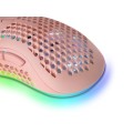÷ Mouse mars gaming rgb mmex dise?o hive pink 32kdpi pixart 3389pro switch superficie perforada ilumin
