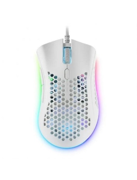 ÷ Mouse mars gaming rgb mmex dise?o hive white 32kdpi pixart 3389pro switch superficie perforada ilumi