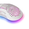 ÷ Mouse mars gaming rgb mmex dise?o hive white 32kdpi pixart 3389pro switch superficie perforada ilumi