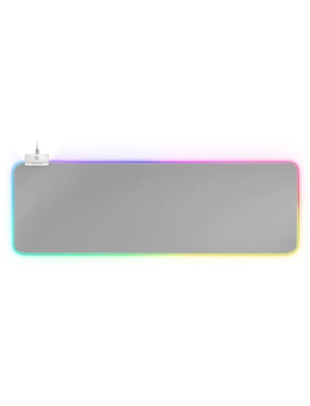 ÷ Alfombrilla mars gaming mmprgb2s silver iluminacion rgb en contorno tama?o xxl 800x300mm 4mm integra