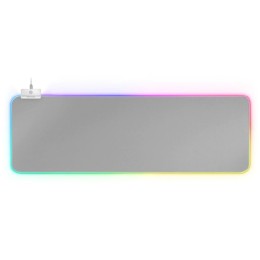 ÷ Alfombrilla mars gaming mmprgb2s silver iluminacion rgb en contorno tama?o xxl 800x300mm 4mm integra