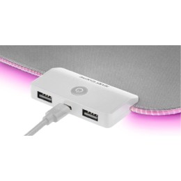 ÷ Alfombrilla mars gaming mmprgb2s silver iluminacion rgb en contorno tama?o xxl 800x300mm 4mm integra