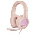 ÷ Headset mars gaming mh320 pink hi-fi ultra-bass 3d jack 3.5mm iluminacion rgb flow (alimentada por u