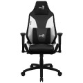 ÷ Silla gamer aerocool admiral dise?o gaming profesional negra con detalles en blanco sistema air repo