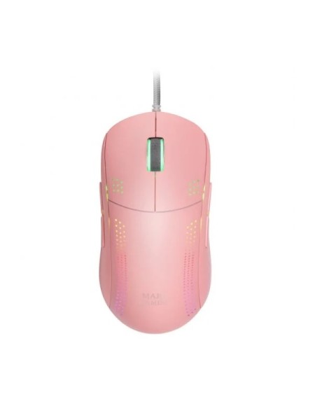 ÷ Mouse mars gaming rgb mmpro pink ambidiestro 32k dpi optica pixart 3335pro 9 botones 4 de ellos extr
