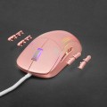÷ Mouse mars gaming rgb mmpro pink ambidiestro 32k dpi optica pixart 3335pro 9 botones 4 de ellos extr