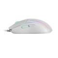 ÷ Mouse mars gaming rgb mmpro white ambidiestro 32k dpi optica pixart 3335pro 9 botones 4 de ellos ext