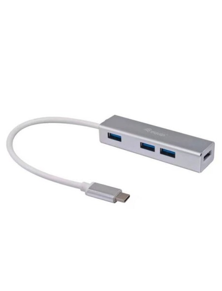 ÷ Hub usb-c 3.1 equip life 4 puertos usb 3.0 tipo a carcasa de aluminio